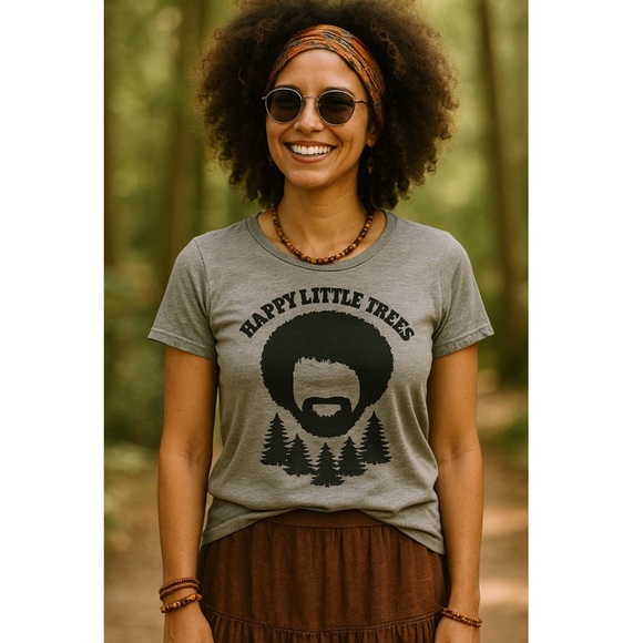 NWOT Bob Ross Short Sleeve Tee - Picture 2 of 6